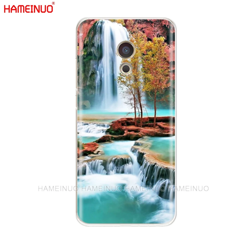 HAMEINUO водопад природный дизайн с пейзажем крышка чехол для телефона для Meizu M6 M5 M5S M2 M3 M3S MX4 MX5 MX6 PRO 6 5 U10 U20 note plus - Цвет: 90587