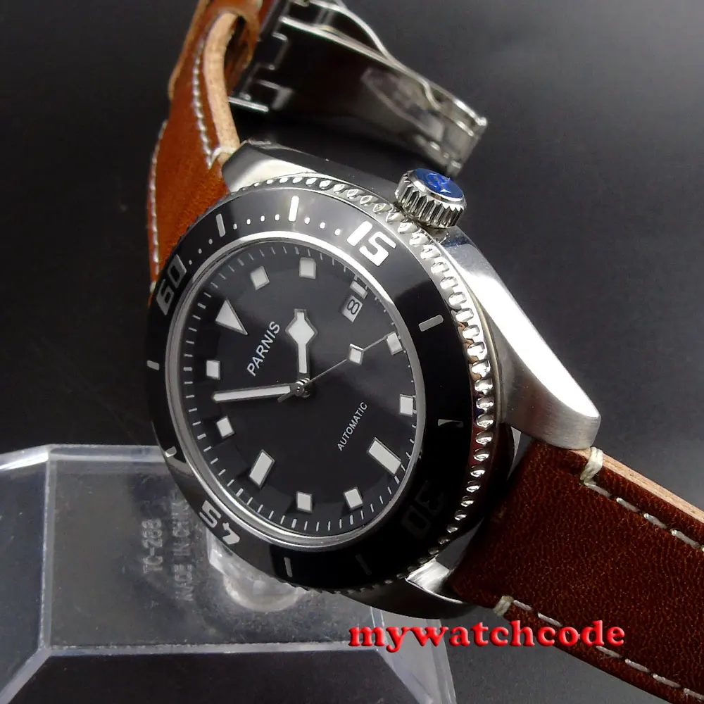 Мужские часы с черным циферблатом 43 мм|watch men|watch men divingwatch watch |