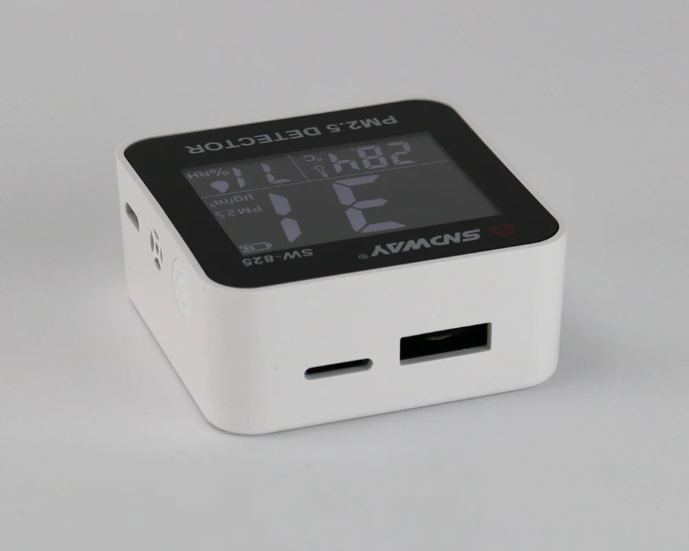 SNDWAY цифровой Мониторинг качества воздуха PM2.5 детектор метр тестер газа Monitor/газоанализатор/Температура влажности метр hotal дома