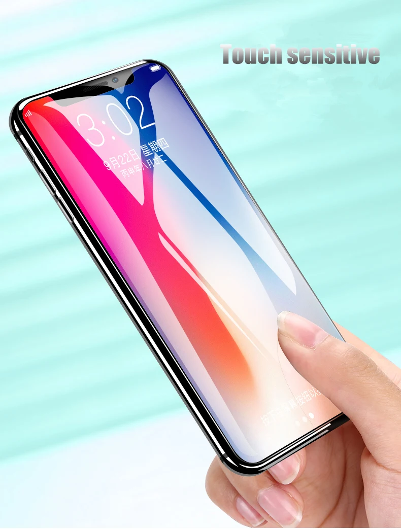 2 шт./лот, закаленное стекло для iPhone X XS Max, Защитное стекло для экрана 9 H, защита от Blu-Ray стекла, Защитная пленка для iPhone Xs max