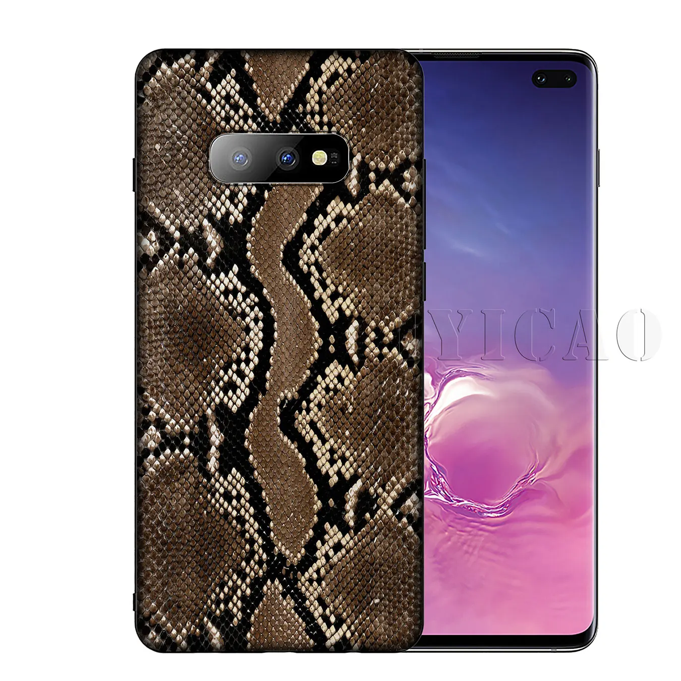 Snake Skin DIY Leopard Drawing Soft Silicone Phone Case for Samsung Galaxy S20 Ultra S10 Lite S9 S8 Plus S6 S7 Edge S10e |