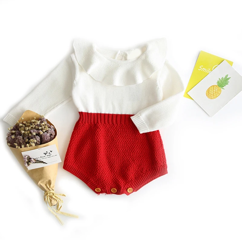 Комбинезоны для новорожденных девочек трикотажные комбинезоны с длинным