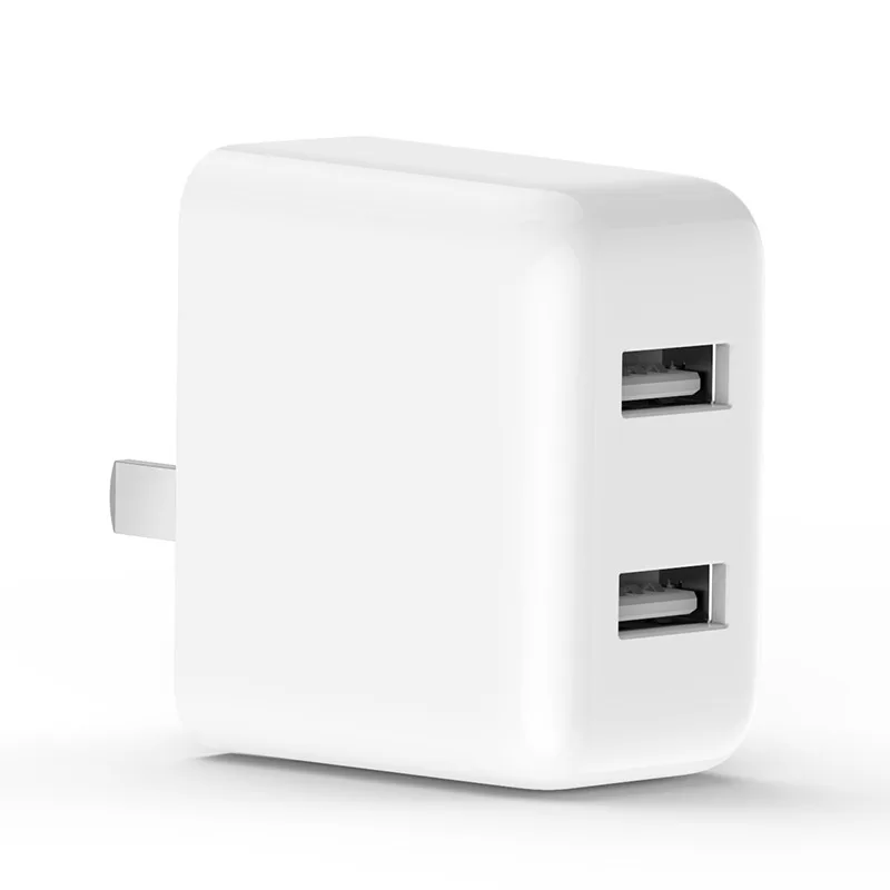White ZMI HA622 V2 Зарядное устройство настенный адаптер, складная зубчатая дорожная вилка настенное зарядное устройство с 2 портами usb - Цвет: White