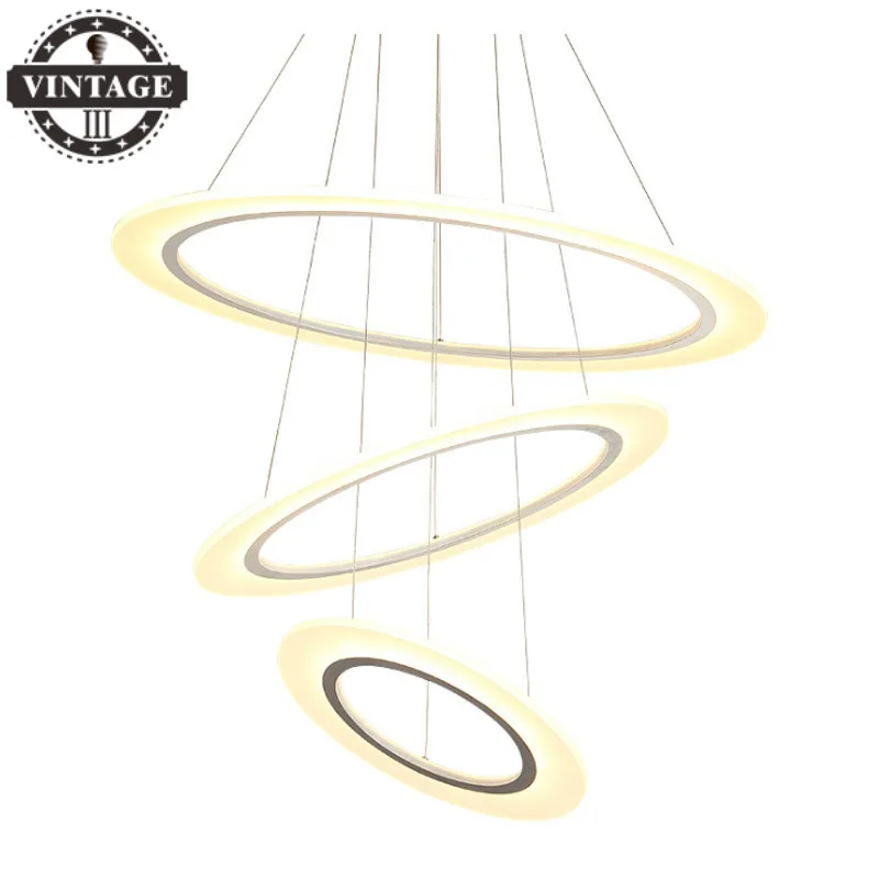 Замкнутые рамки светодиодные подвесные светильники для столовой гостиной