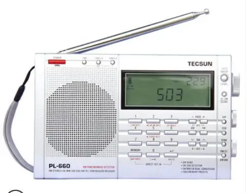 TECSUN PL-600 цифровой радио тюнинговый Полнодиапазонный FM/MW/SW-SBB/PLL синтезированный стерео радиоприемник - Цвет: Sliver
