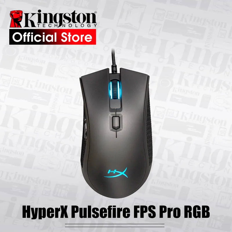 Проводная мышь Kingston 3389 sensor HyperX Pulsefire FPS Pro игровая RGB с native DPI до 16000 пикселей для E