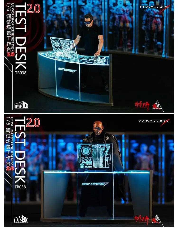 Workshop Scene Test Desk for iron man Toni scene debugging table | Игрушки и хобби