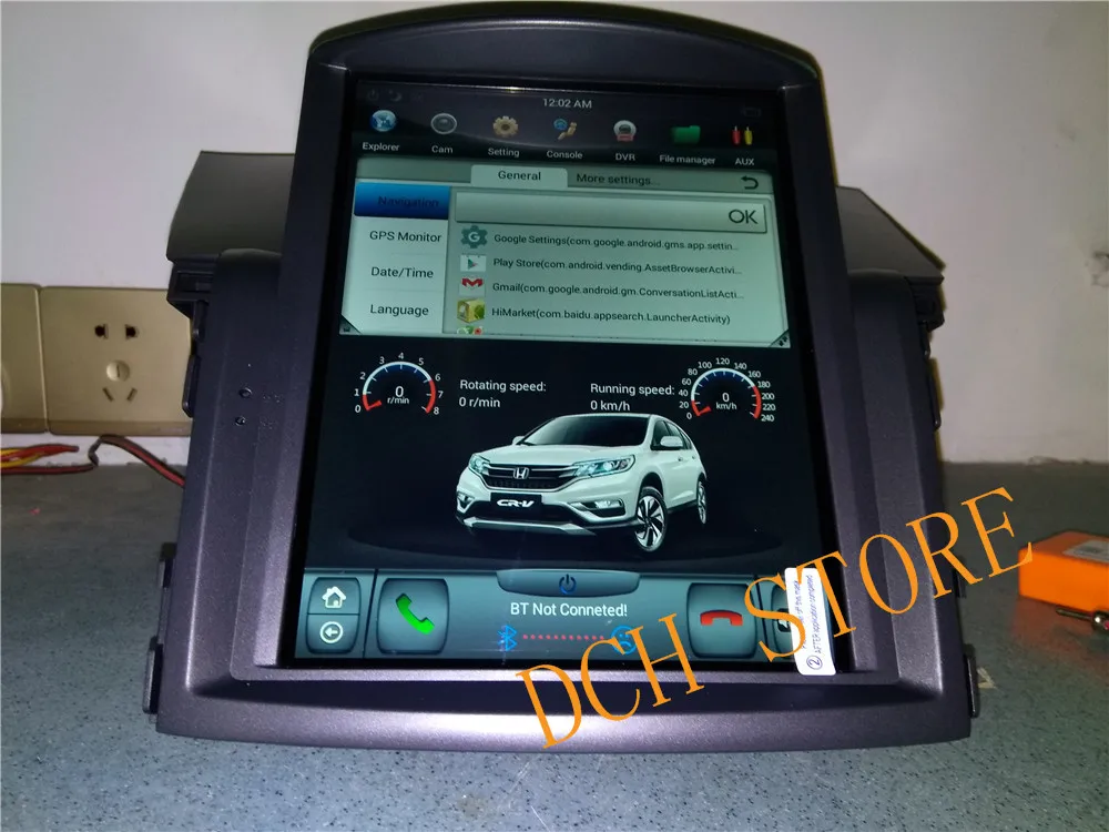 10,4 ''Tesla стиль Android 8,1 Автомобильная dvd-навигационная система плеер для honda CRV C-R-V 2012- px6 carplay Радио Стерео ips медиа
