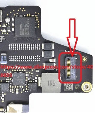 10 шт./лот разъем для динамика MACBOOK PRO 13 дюймов A1708 на логической плате 14PIN fpc