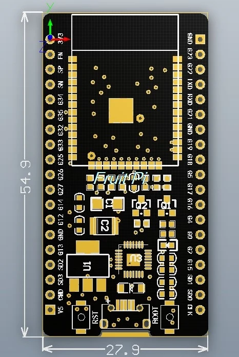 Официальная макетная плата DOIT ESP32 с Wi-Fi и Bluetooth сверхнизкое энергопотребление два