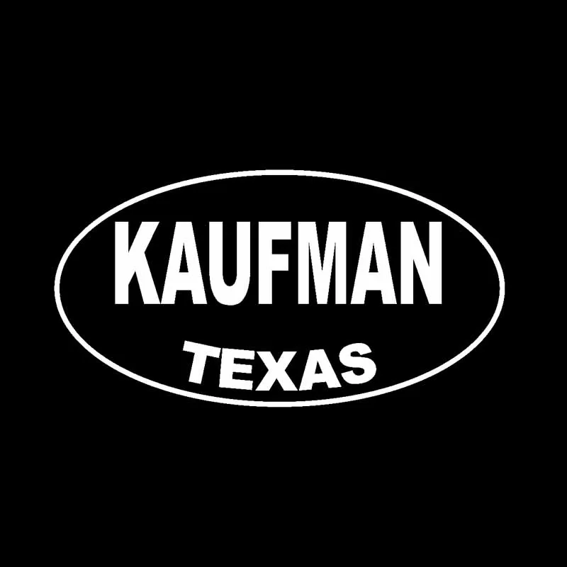 YJZT 13 4 см * 7 1 KAUFMAN Техасский Овальный автомобильный стикер виниловая наклейка
