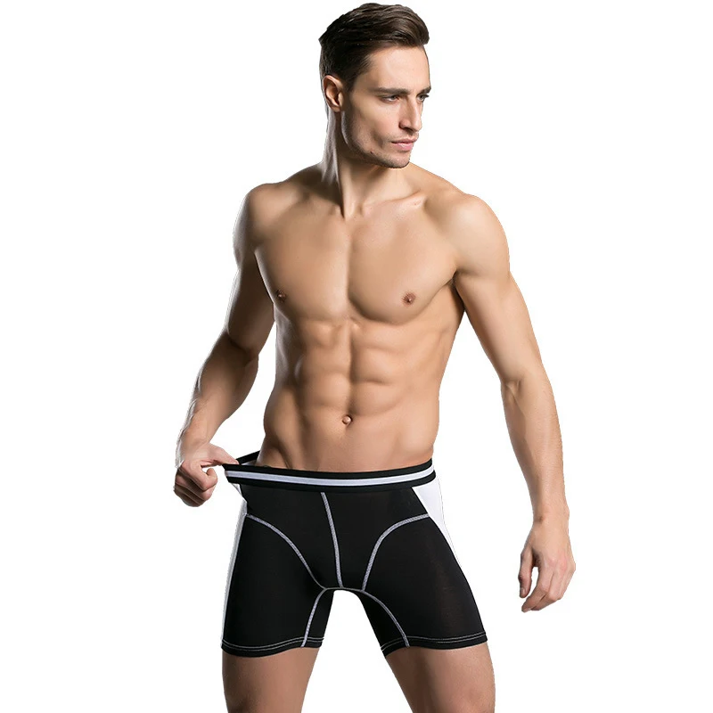3 шт./лот боксеры для мужчин Длинные хлопковые шорты Sous Vetement Homme 3D Мужское нижнее