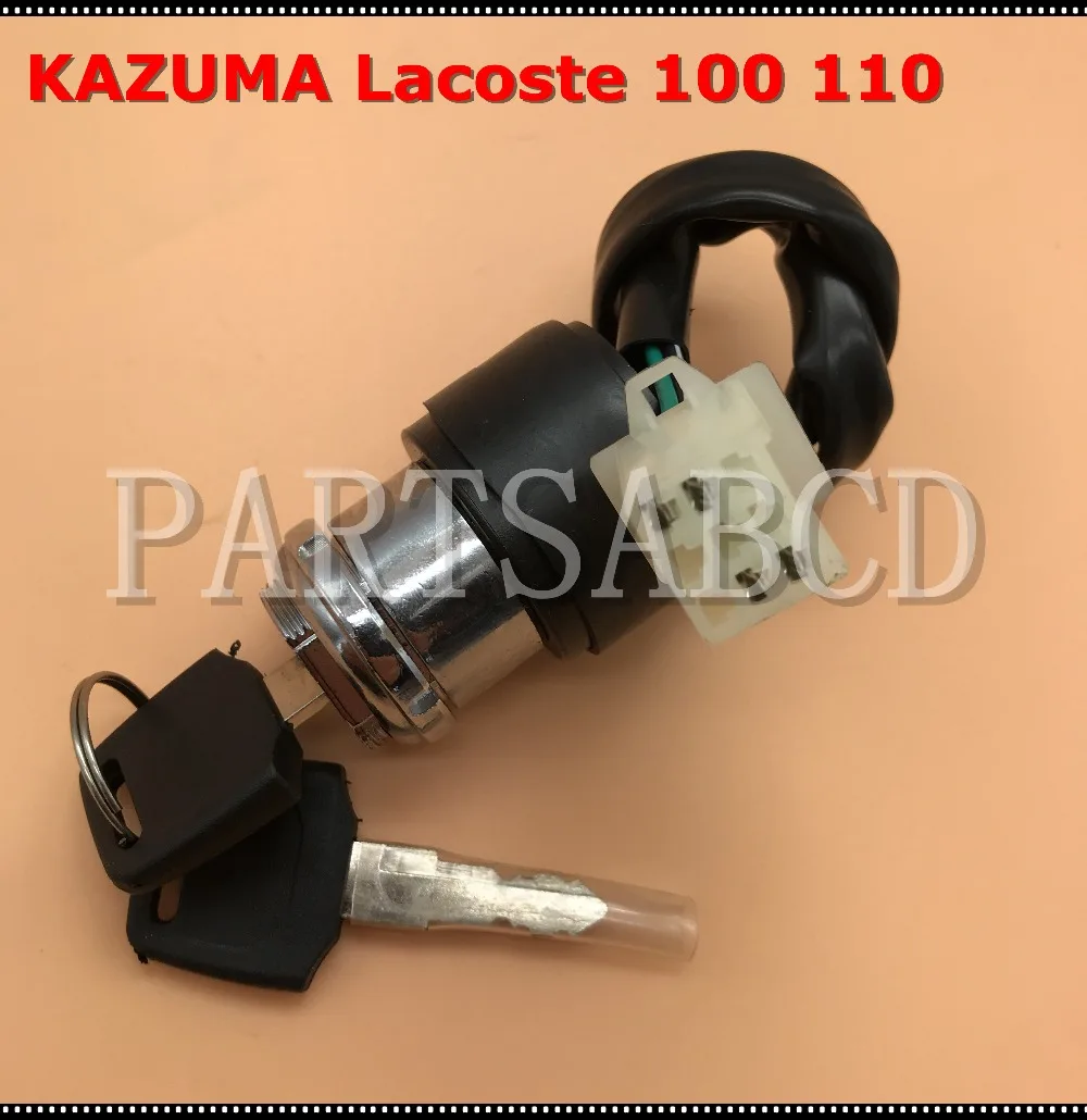 4 провода ключ зажигания переключатель в сборе для KAZUMA Lacoste 100cc 110cc ATV C100B