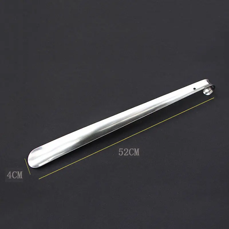 

1PCS 30/45/52cm Stainless Steel Silver Shoe Horn Lifter Long Shoespooner Professional Durable Handle