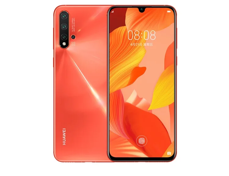 Оригинальный Huawei Nova 5 pro NFC Смартфон 2340x1080 пикселей мульти сенсорный изогнутый