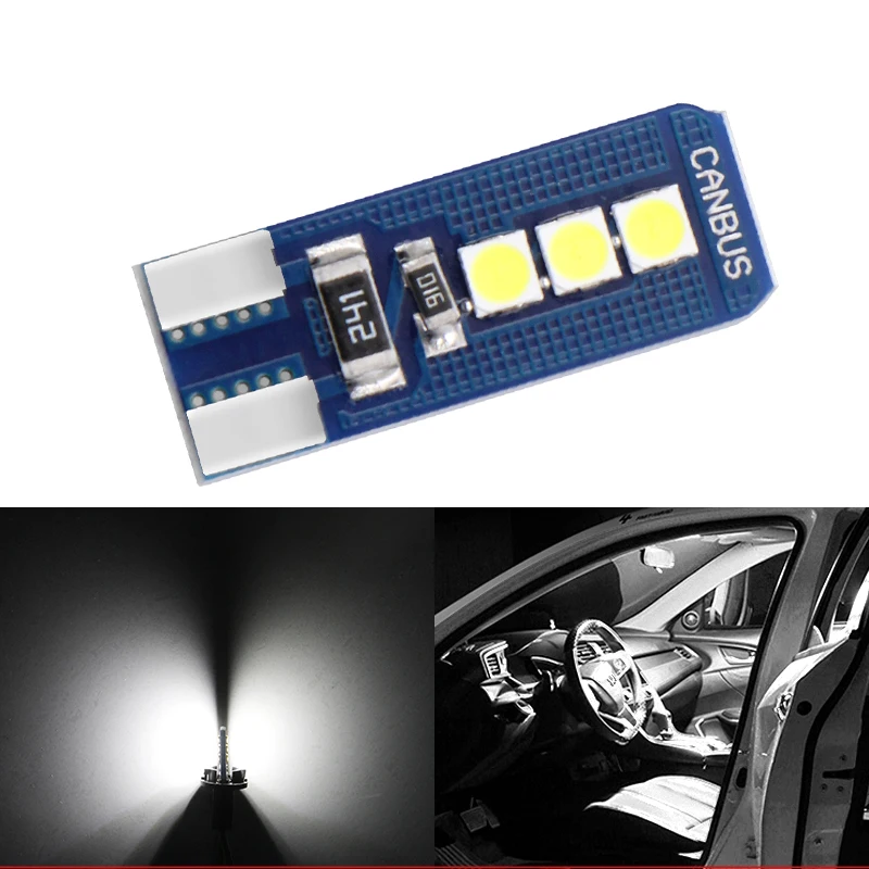 1 шт. стайлинга автомобилей авто светодиодный T10 Canbus 194 W5W 6 SMD 3030 Светодиодный лампочки нет ошибок светодиодные фары для парковки T10 светодиодный автомобильный боковой сигнал