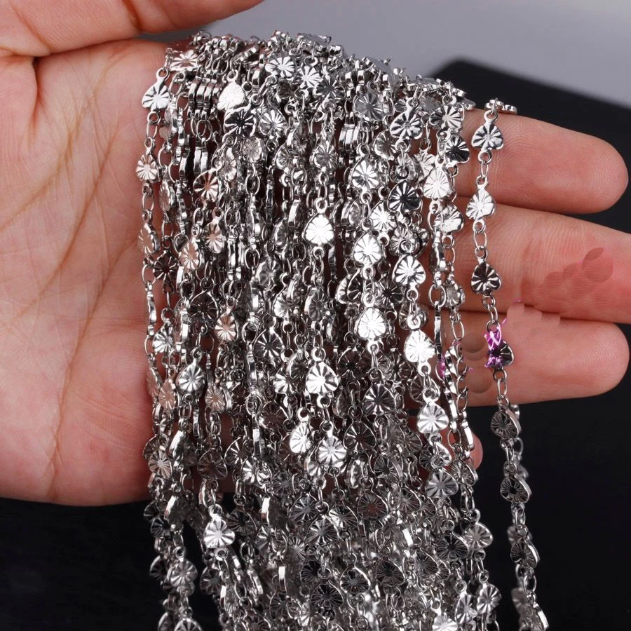 10 метров Лидер продаж оптовая продажа цепочка из серебристой нержавеющей стали с