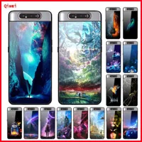 Для samsung A80 чехол с животным Мягкий ТПУ Прозрачный бампер чехол для samsung Galaxy A80 Силиконовая задняя крышка для телефона Capas A 80 A805 A805F