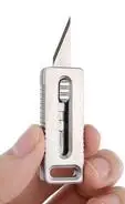 knife with one blade EDCGEAR открытый мини титановый сплав утилита выдвижное лезвие острый резак с магнитной карманный нож инструмент - Цвет: knife with one blade