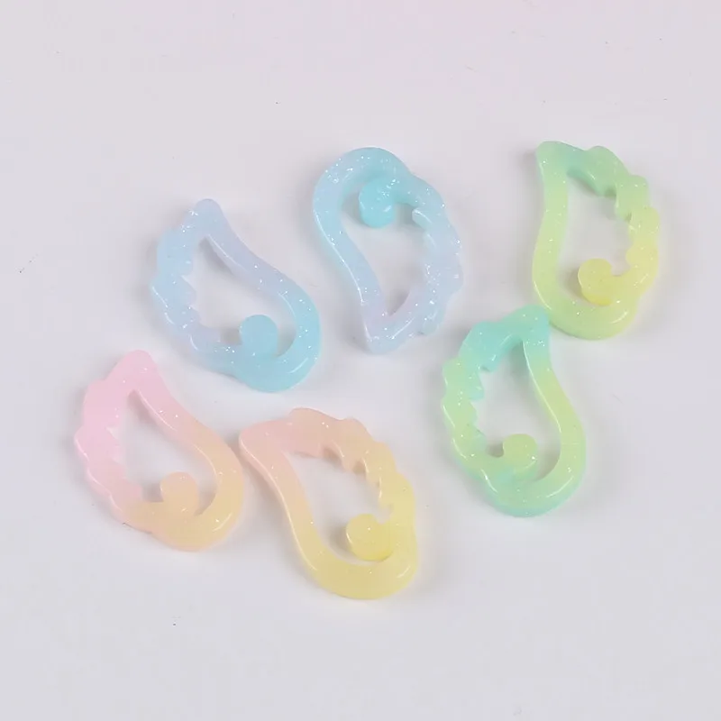 10pairs wings resin beads flatback for DIY brooch decoration | Украшения и аксессуары