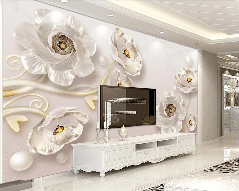 

Beibehang пользовательские обои домашний декор настенная 3D тисненые украшения в виде цветка пиона ТВ фон стены Гостиная панно 3d обои