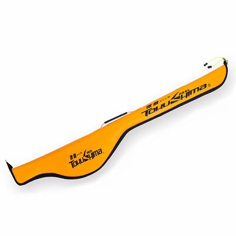 Цвет: желтый Портативные складные сумки для хранения рыболовных снастей, утолщенные прочные водонепроницаемые сумки на молнии для удочек - Цвет: Цвет: желтый
