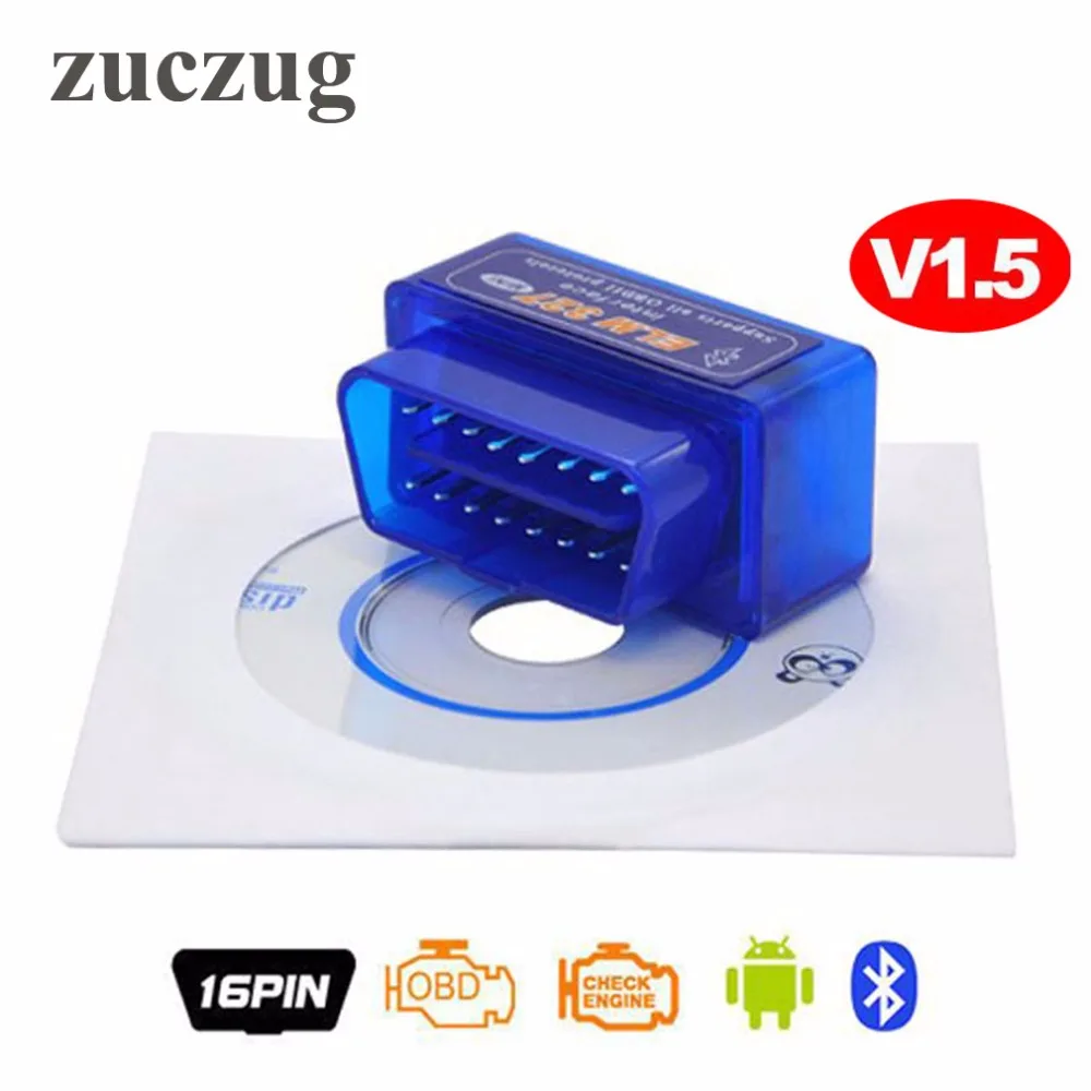 Интерфейс мини ELM327 Bluetooth v1.5 PIC18F25K80 chip ELM 327 версии 1 5 OBD2/OBDII для Android Крутящий момент