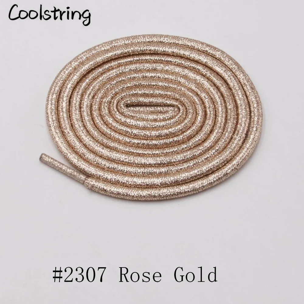 Coolstring однотонные закругленные металлические шнурки блестящие шнурки мигающие Блестящие модные латчеты перламутровые для спорта холст