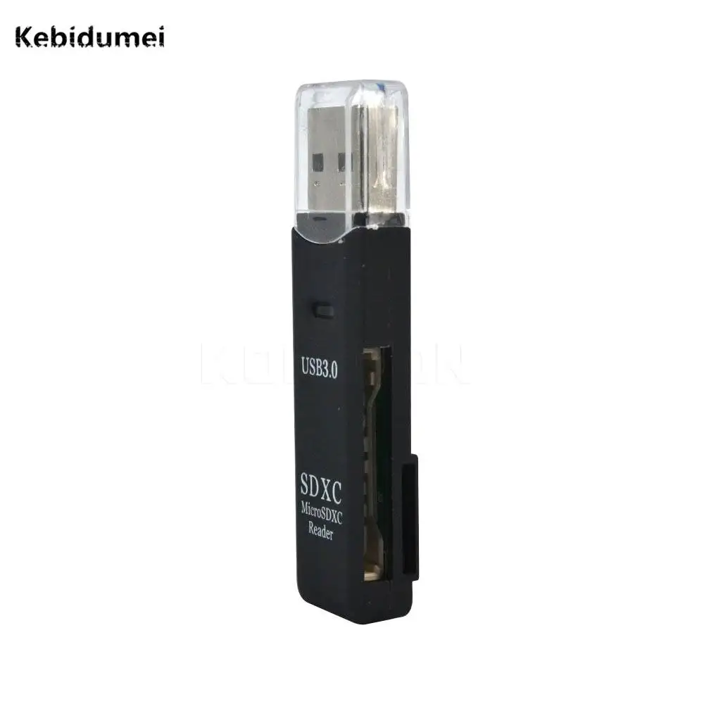 Устройство для чтения карт памяти Kebidumei 2 в 1 USB 3 0 SD/Micro SDXC SDHC устройство считывания