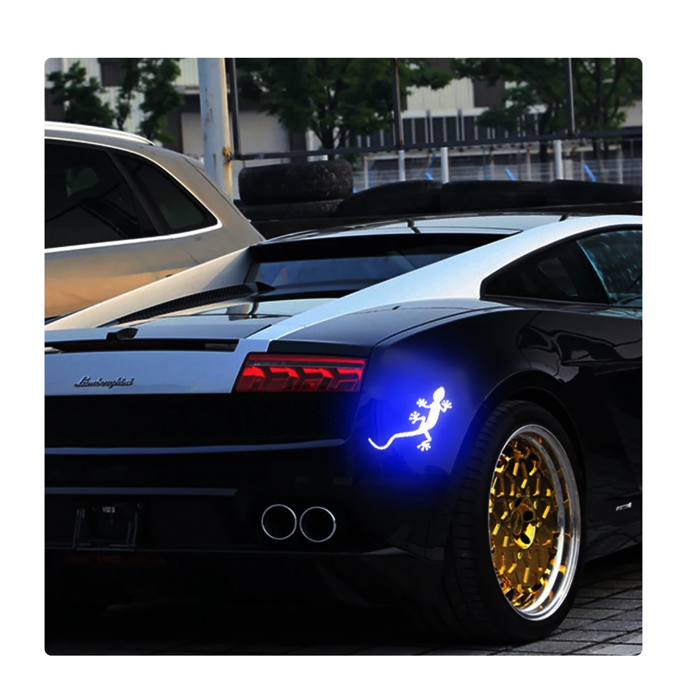 LEEPEE бампер автомобиля Стикеры авто Стайлинг Авто Декор в виде геккона