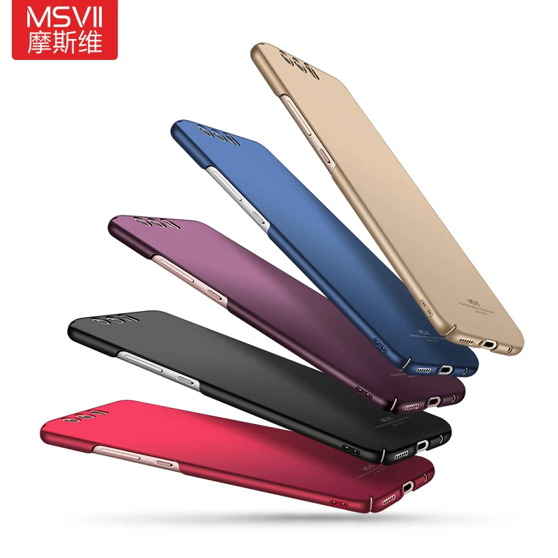 MSVII Brand For Huawei P10 Plus Case Matte Back Cover Hard Coque Slim Fashion Housing Phone Cases |