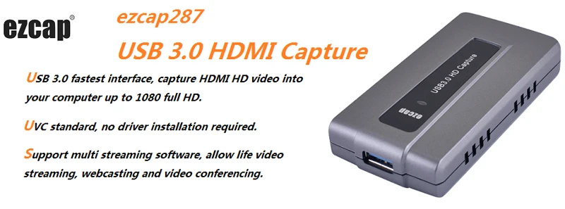 HDMI к USB 3,0 HD захват Запись видео конференц-телефон игра прямая потоковая для PS3 PS4 xbox OBS Twitch Youtube Hitbox Vmix