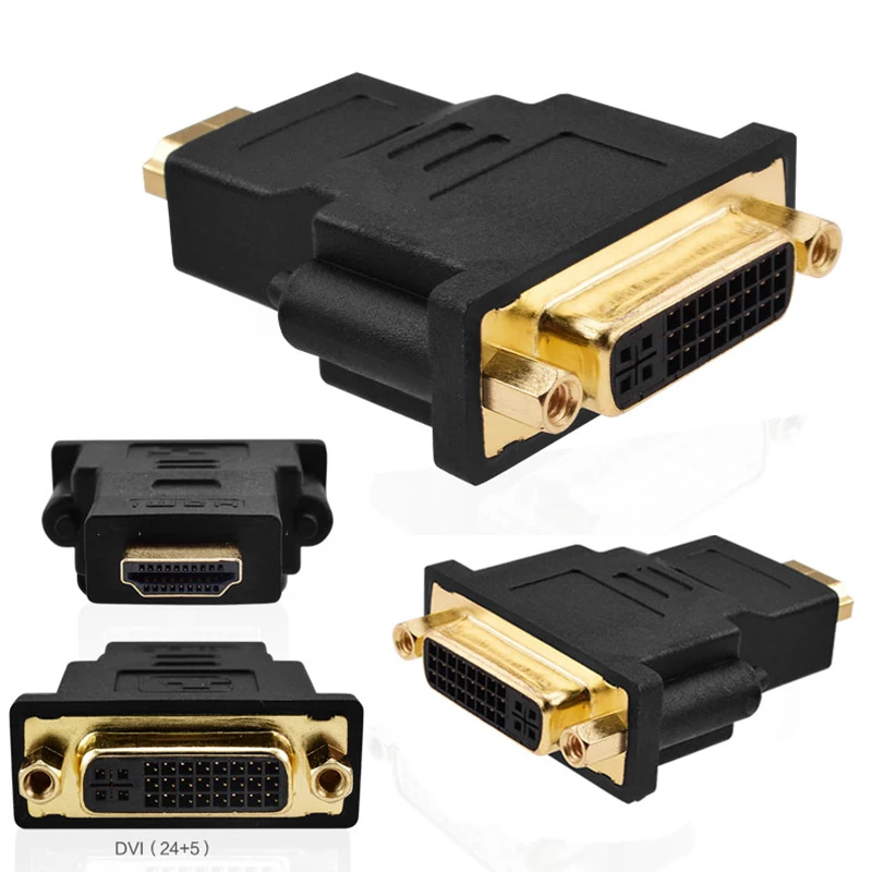 Адаптер DVI к HDMI конвертер 24 + 5 папа Женский для HD TV LCD ПК компьютера PS3 PS4 BOX |