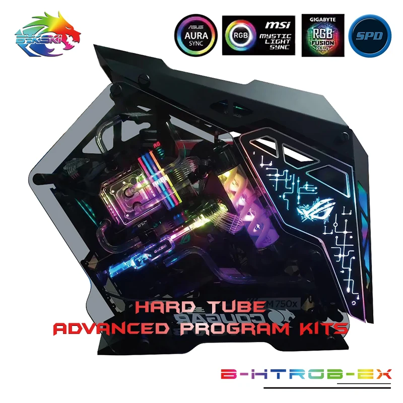 Bykski B HTRGB EX RBW 5 v 3pin жесткие трубки расширенные наборы программ для Intel/AMD охлаждения