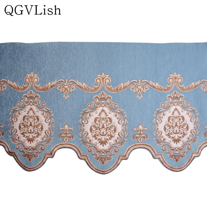 Короткая Европейская занавеска qgvish 63 см кружевная отделка лента сделай сам