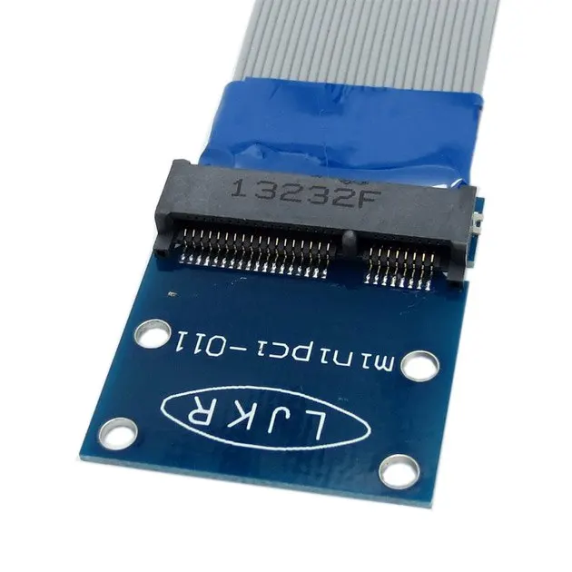 Гибкий мини PCI Express PCI-e Mini pcie pci-exress карта удлинитель 52pin штекер-гнездо FFC кабель |