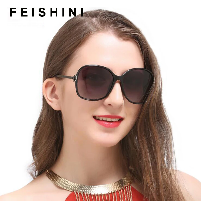 Женские брендовые дизайнерские очки FEISHINI оригинальные удобные солнцезащитные