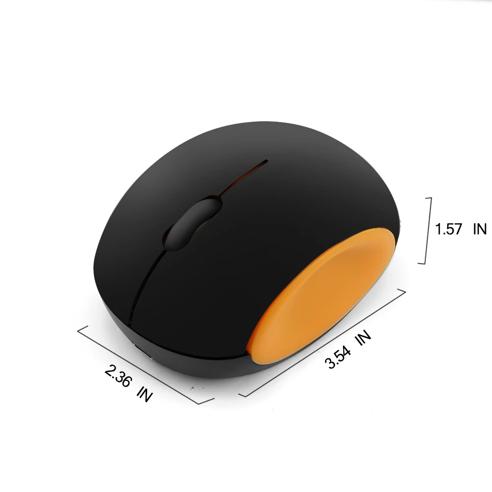 

CHYI 2.4G Mini Wireless Mouse Cute Cotoon Shaped Silent Computer Mice 1600 DPI Optical Rechargeable Mute 3D Mouse For PC Laptop
