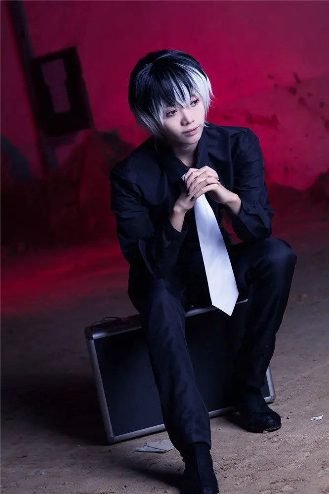 Одежда с надписью «Tokyo Ghoul Re Сасаки хайсе для косплея канеки кэна, наряд, костюм, пальто и штаны, Косплэй костюм белого цвета, плащ-Тренч полный набор парик волос Косплэй реквизит