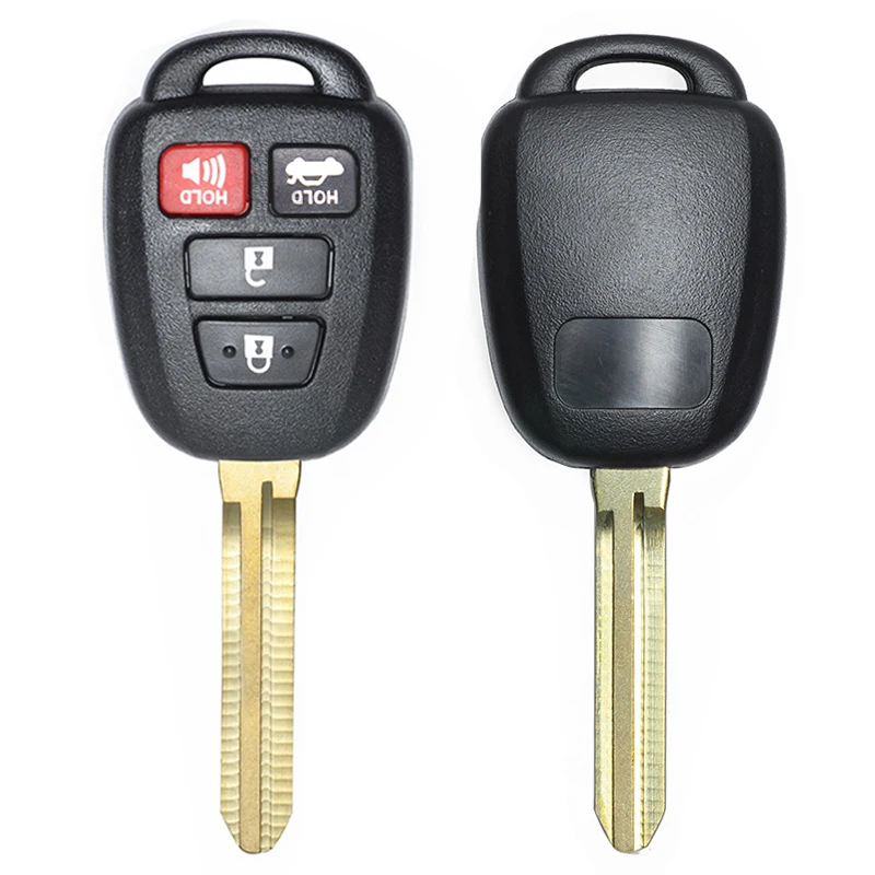 KEYECU FCC: Φ 314 3 МГц H чип замена 3/4 кнопочный дистанционный ключ TOY43 для Toyota Rav4