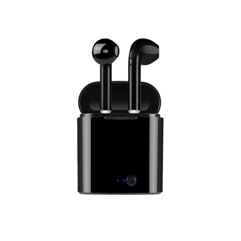 black I7s наушники Беспроводная гарнитура Bluetooth спортивные наушники с микрофоном гарнитура для смартфонов Iphone samsung huawei LG - Цвет: black