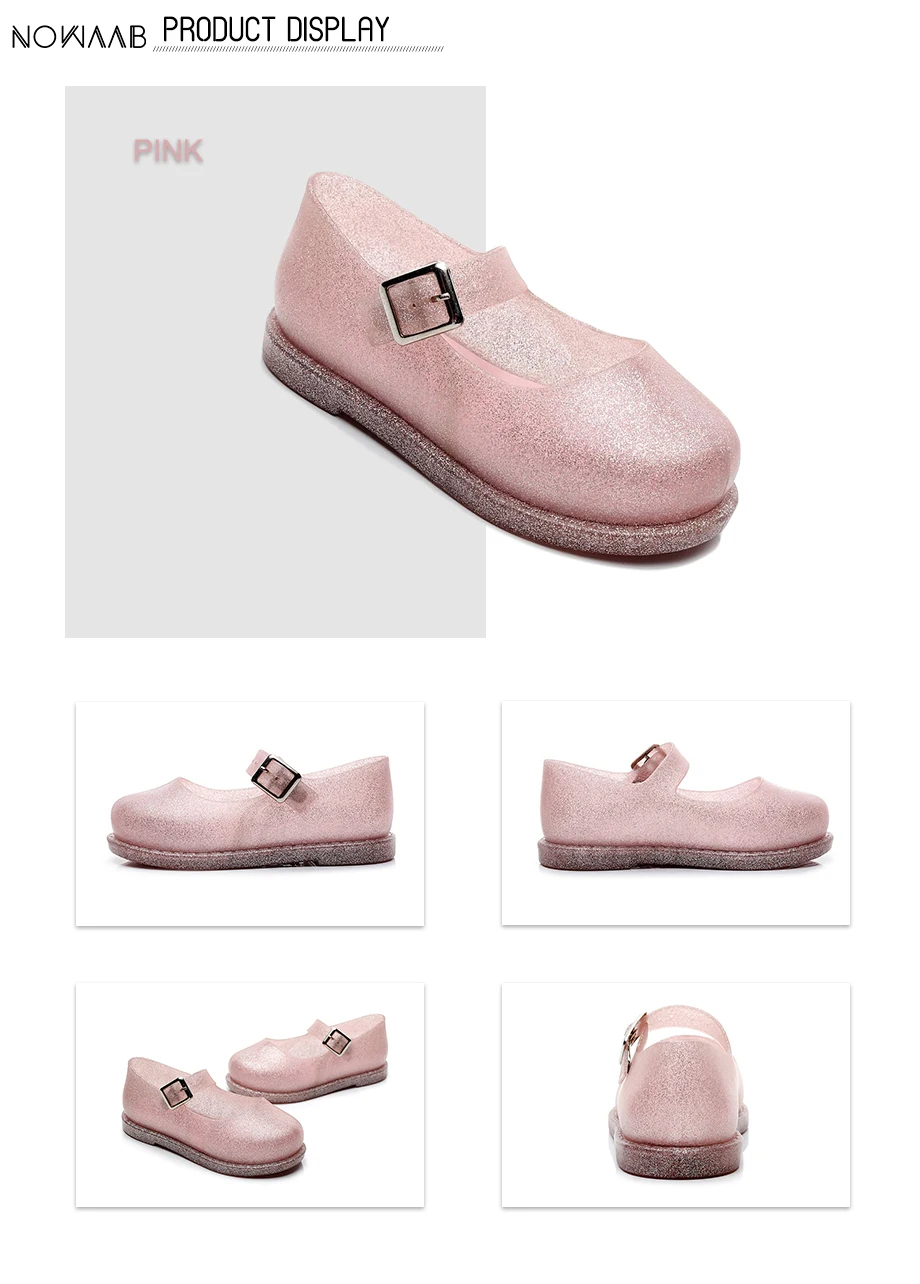 Mini Melissa/Новинка года; Светодиодный светильник; прозрачные сандалии для девочек; сандалии принцессы для девочек; нескользящая детская пляжная обувь