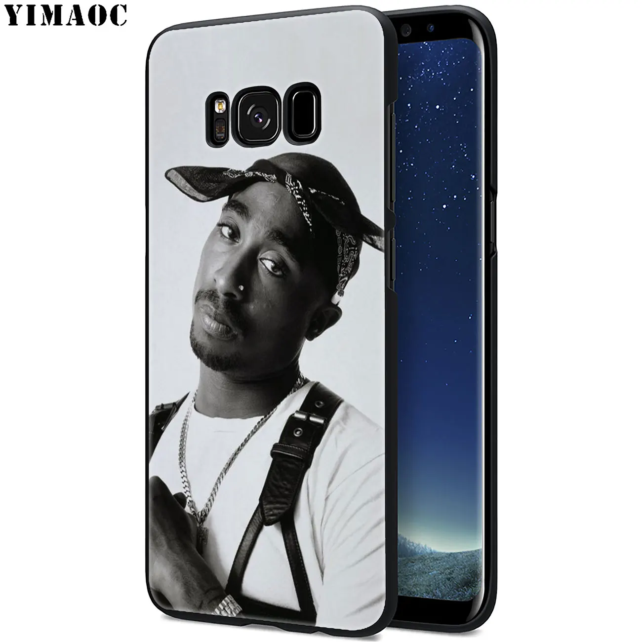 Мягкий силиконовый чехол YIMAOC 2Pac Tupac Shakur для Samsung Galaxy S10 Plus S9 S8 S6 S7 Edge S10e TPU черный