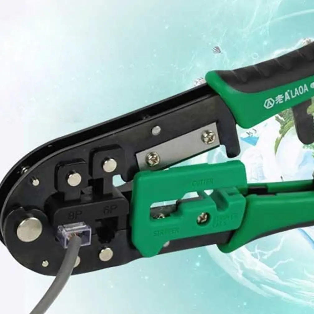 LA195104 8P/6P Rachet crimping Network Pliers Professional cable repair tools Multifunction Ratchet | Инструменты