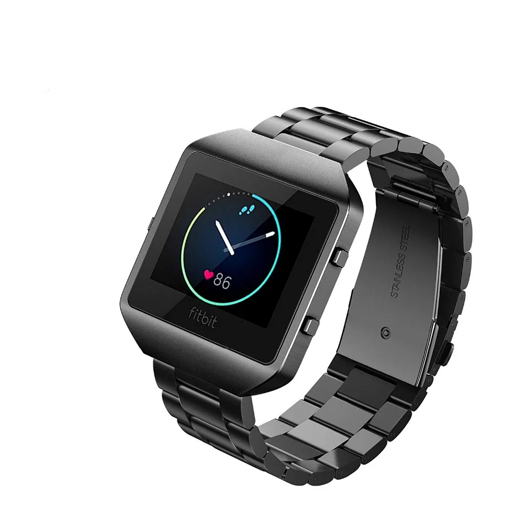 Ремешок сменный из нержавеющей стали для умных фитнес часов Fitbit Blaze|Ремешки