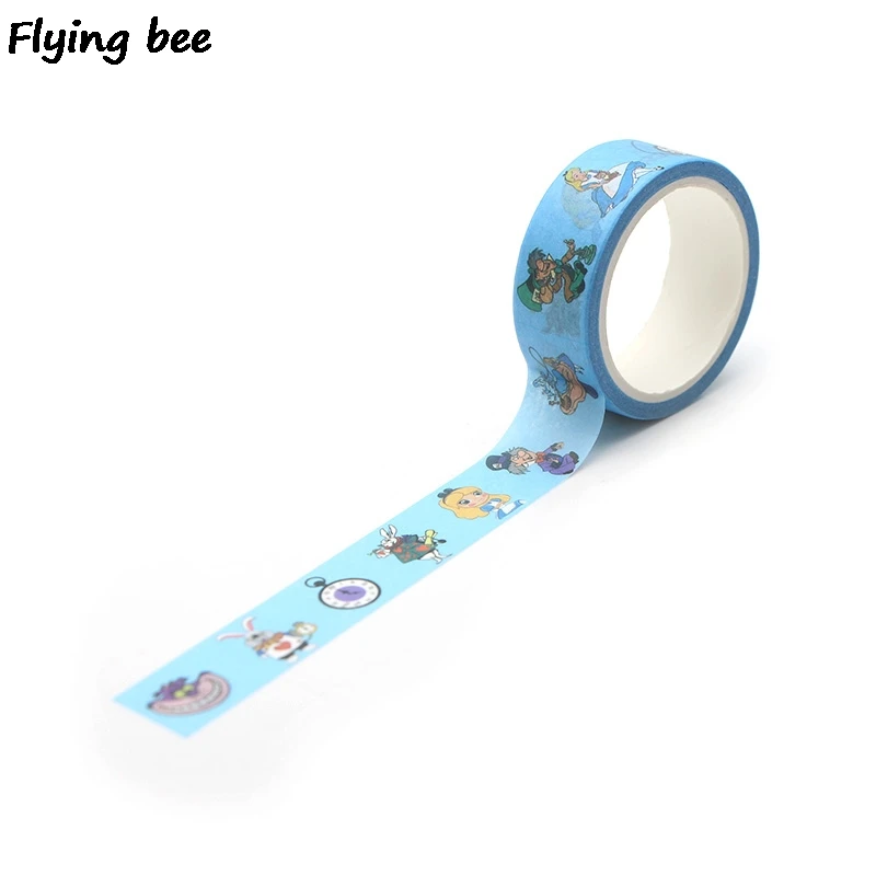 Flyingbee 15 мм X 5 м мультфильм милые дети Васи клейкие ленты бумага DIY декоративные клейкие ленты для девочек маскировки Ленточные принадлежности X0272