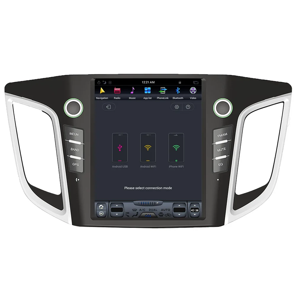 ZWNVA Tesla ips экран Android 9,0 автомобильный без CD dvd-плеер радио gps навигация для HYUNDAI IX25 CRETA головное устройство