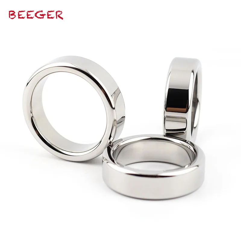BEEGER Stainless Steel Penis Ring Cock rings, Male Chastity Device,sex Ring,metal Cock Ring,sex Toys for Men