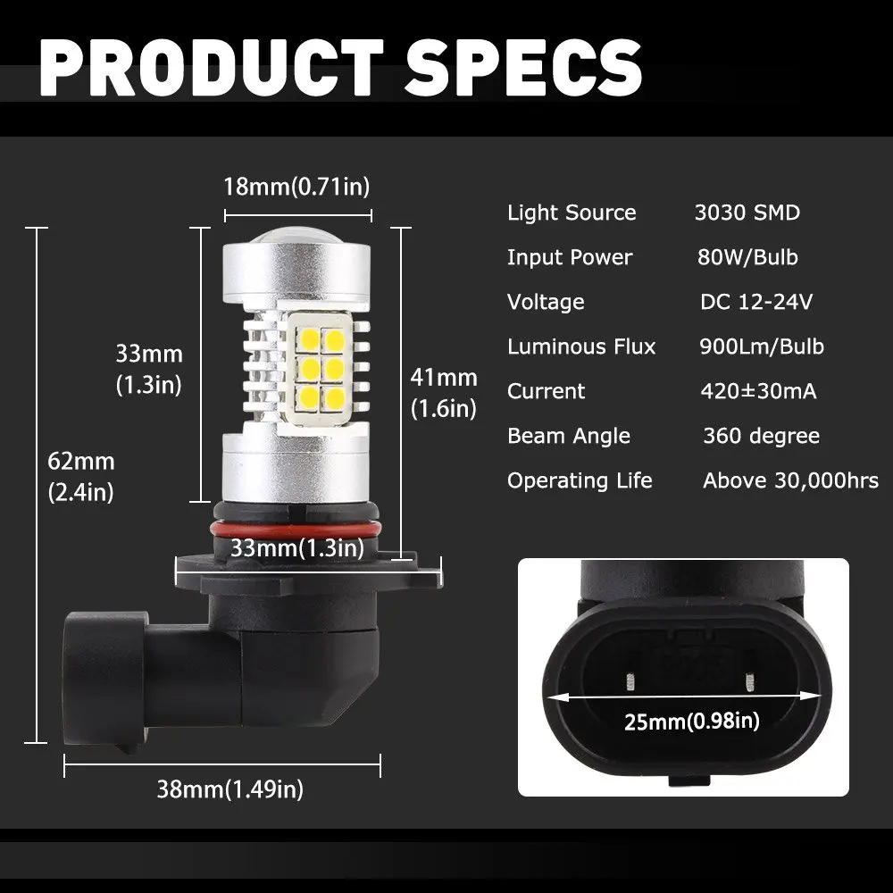NOVSIGHT H11 H7 светодиодные противотуманные светильник ры 9005 HB3 9006 HB4 H8 H9 Автомобильные