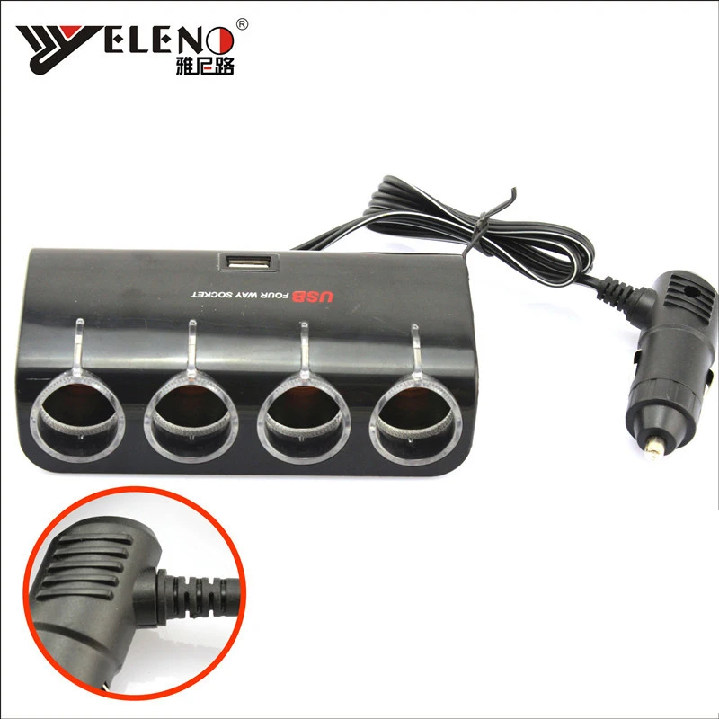 Авто Запчасти для авто автомобиля USB Зарядное устройство прикуривателя три